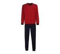 Götzburg Pigiama lungo blu scuro / rosso scuro Uomo Götzburg 4XL blu scuro / rosso scuro