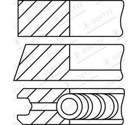GOETZE ENGINE 08-110500-10 Kit fasce elastiche per ALFA ROMEO,FIAT