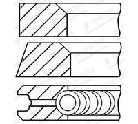 GOETZE ENGINE 08-117907-00 Kit fasce elastiche