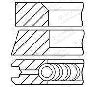 GOETZE ENGINE 08-123400-30 Kit fasce elastiche per DACIA,NISSAN,RENAULT,SAMSUNG