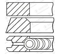 GOETZE ENGINE 08-140600-00 Kit fasce elastiche per SMART