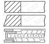 Set di anelli per pistoni GOETZE 08-428400-00