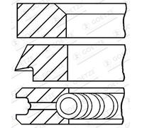 GOETZE ENGINE 08-436800-00 Kit fasce elastiche per ALFA ROMEO,FIAT,LANCIA,TATA