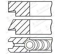 GOETZE ENGINE 08-438300-00 Kit fasce elastiche per ABARTH,ALFA ROMEO,CHRYSLER,FI