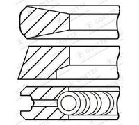 GOETZE ENGINE 08-440600-00 Kit fasce elastiche