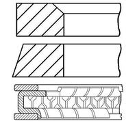 GOETZE ENGINE 08-447200-00 Kit fasce elastiche