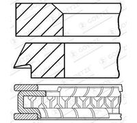 GOETZE ENGINE 08-702600-00 Kit fasce elastiche per BMW