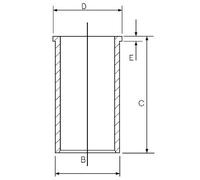 Camicia del cilindro GOETZE 14-020450-00