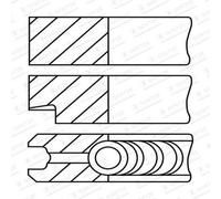 GOETZE ENGINE Anello Del Pistone da Officina per BMW 5er Touring E61 X5