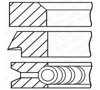 GOETZE ENGINE Anello Del Pistone da Officina per Citroën Berlingo Scatola M