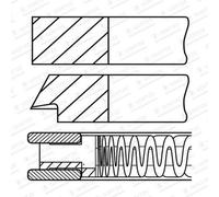 GOETZE ENGINE 08-448807-00 Kit fasce elastiche