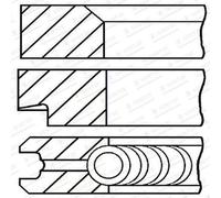 GOETZE ENGINE Anello Del Pistone da Officina per Mercedes-Benz Familiare