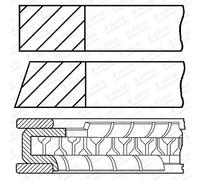 GOETZE ENGINE 08-443005-00 Kit fasce elastiche