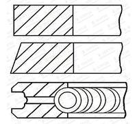 GOETZE ENGINE Anello Del Pistone da Officina per Opel Astra G Caravan F35