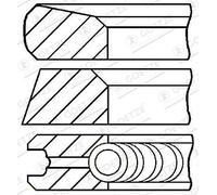 GOETZE ENGINE Anello Del Pistone Pinze per Fasce Elastiche Ford Transit Van E _