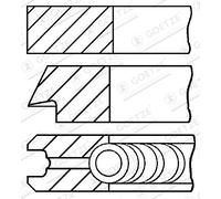 GOETZE ENGINE Kit Anelli Piston Con Pinzetta Per Austin Allegro Kombi ADO 67