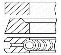 GOETZE ENGINE Kit Di Anelli Pistonici Pincers Per KIA Pregio Kasten TB K2700 SD