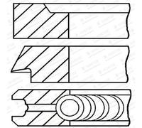 GOETZE ENGINE Set Di Anelli Del Pistone E Pinza Per Mercedes-Benz Coupe C124
