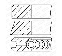 GOETZE ENGINE Set Di Anelli Del Pistone Pinza Per Hyundai Galloper II JK-01