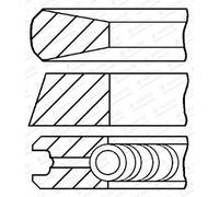GOETZE ENGINE Set Di Anelli Del Pistone Pinza Per KIA Sorento II XM Sportage SL