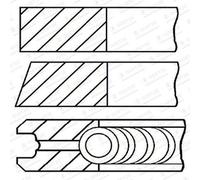 GOETZE ENGINE Set Di Anelli Del Pistone Pinza Per Opel Meriva Astra G Caravan