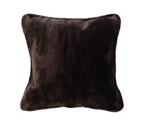 Gözze 17 Premium Cashmere Feeling - Cuscino imbottito, 50 x 50 cm, colore: Marrone cioccolato