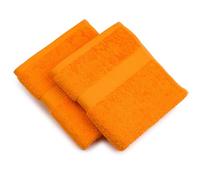 Gözze - Asciugamano New York, Set da 2 Pezzi, Morbido e Assorbente, 100% Cotone, 50 x 100 cm - Arancione