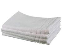 Gözze - Asciugamano per gli Ospiti, Set da 4 Pezzi, Berlino, 100% Cotone, 30 x 50 cm - Bianco