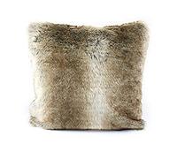 Gözze - Federa per Cuscino, Effetto Pelliccia, Design Orso Bruno, Microfibra, 50 x 50 cm - Marrone
