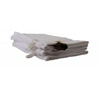 Gözze - Guanto da Bagno New York, Set da 4 Pezzi, Morbido e Assorbente, 100% Cotone, 17 x 24 cm - Bianco