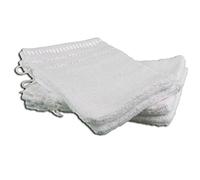 Gözze - Guanto da Bagno, Set da 4 Pezzi, Berlino, 100% Cotone, 17 x 24 cm - Bianco