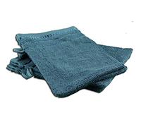 Gözze - Guanto da Bagno, Set da 4 Pezzi, Berlino, 100% Cotone, 17 x 24 cm - Blu petrolio