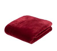 Gözze - Morbida Coperta Premium, Sensazione Cashmere, Microfibra, 130 x 170 cm - Rosso