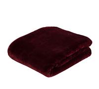 Gözze - Morbida Coperta Premium, Sensazione Cashmere, Microfibra, 180 x 220 cm - Bordeaux