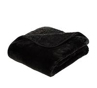 Gözze - Morbida Coperta Premium, Sensazione Cashmere, Microfibra, 180 x 220 cm - Nero
