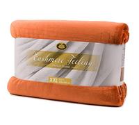 Gözze - Morbida Coperta Premium, Sensazione Cashmere, Microfibra, 220 x 240 cm - Cannella
