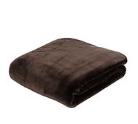 Gözze - Morbida Coperta Premium, Sensazione Cashmere, Microfibra, 220 x 240 cm - Cioccolato