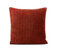 Gözze - Morbido Copricuscino, Motivo a Coste, Set da 2 Pezzi, Microfibra, 50 x 50 cm - Cannella