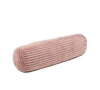 Gözze - Morbido Cuscino Cilindrico, Motivo a Coste, Ideale come Supporto per il Collo, 100% Poliestere, 70 x 22 cm - Rosa antico