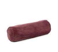 Gözze - Morbido Cuscino Cilindrico, Motivo a Coste, Ideale come Supporto per il Collo, 100% Poliestere, 70 x 22 cm - Lampone