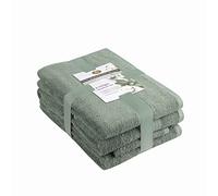 Gözze - Set di Asciugamani in Spugna, 2 Asciugamani per le Mani (50 x 100 cm), 2 Asciugamani da Bagno (70 x 140 cm) e 2 Asciugamani per gli Ospiti (30 x 50 cm), 100% Cotone - Giada