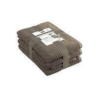 Gözze - Set di Asciugamani in Spugna, 2 Asciugamani per le Mani (50 x 100 cm), 2 Asciugamani da Bagno (70 x 140 cm) e 2 Asciugamani per gli Ospiti (30 x 50 cm), 100% Cotone - Marrone Cioccolato