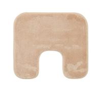 Gözze - Tappetino da Bagno Antiscivolo Premium, Con Incavo per WC, RIO, 100% Microfibra, Ideale per il WC grazie all'Incavo, 100% Microfibra, 50 x 45 cm - Sabbia