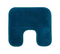 Gözze - Tappetino da Bagno Antiscivolo Premium, Con Incavo per WC, RIO, 100% Microfibra, Ideale per il WC grazie all'Incavo, 100% Microfibra, 50 x 45 cm - Blu petrolio
