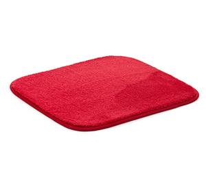 Gözze - Tappetino da Bagno Antiscivolo Premium, RIO, 100% Microfibra, 100% Microfibra, 50 x 45 cm - Rosso