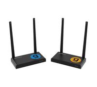 gofanco 1x4 1080p HDMI Wireless KVM Extender con IR, USB e HDMI Loop-Out - Fino a 150 m, 5GHz Wireless HDMI Extender Kit, fino a 4 ricevitori, doppia antenna, lungo raggio (WLHDKV-150)