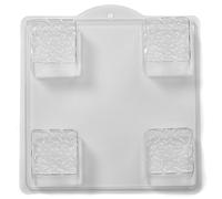 Goffrato Nodo On A Quadrato Stampo Sapone - 4 Stampi - Confezione