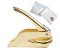 Goffratore per timbri di libri: strumento per sigilli personalizzati, indicatore di proprietà della biblioteca, pressa per libri personali, dispositivo per marchiare la carta | Goffratrice portatile i