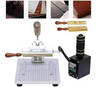 Goffratrice manuale con controllo della temperatura e sostituzione rapida dello stampo per goffratura artigianale in pelle e legno