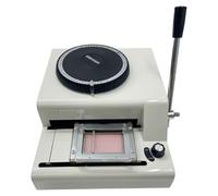 Goffratrice per carte in PVC Stampante for goffratura di carte in PVC, stampante for goffratura a 72 caratteri, manuale for macchina timbratrice for la creazione di documenti d'identità VIP